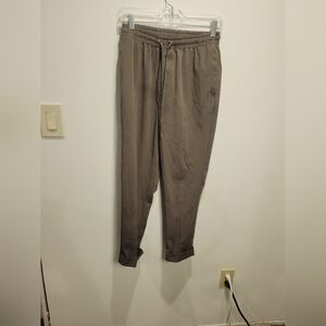Zara women's size s green drawstring pullon pants